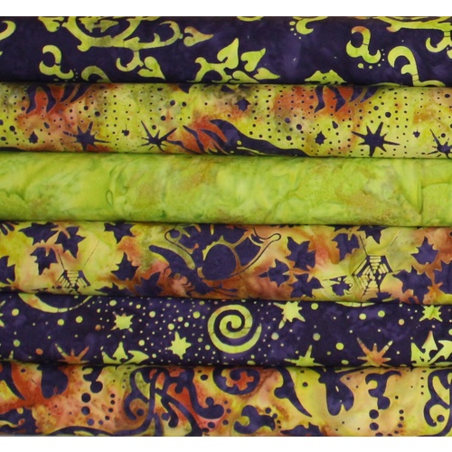 Magic Garden Batik Lime FQ Bundle