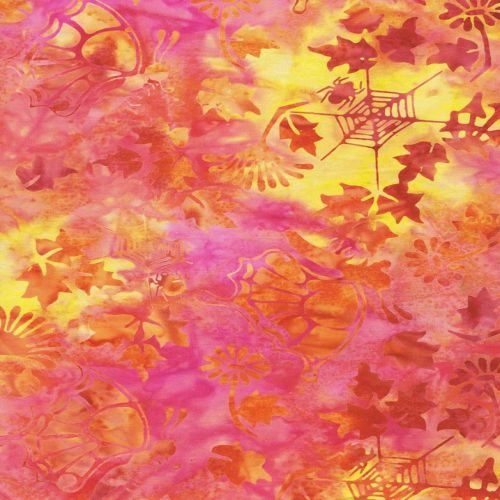 Floral Butterfly Batik Orange
