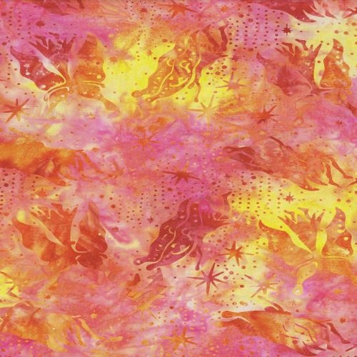 Butterfly Stars Batik Orange