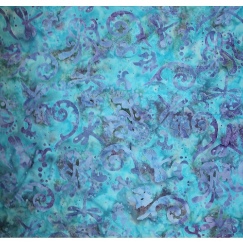 Dragonfly Batik Blue