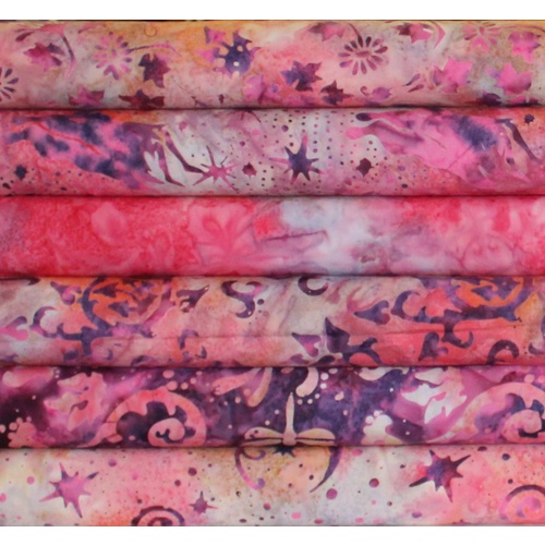 Magic Garden Batik Pink FQ Bundle