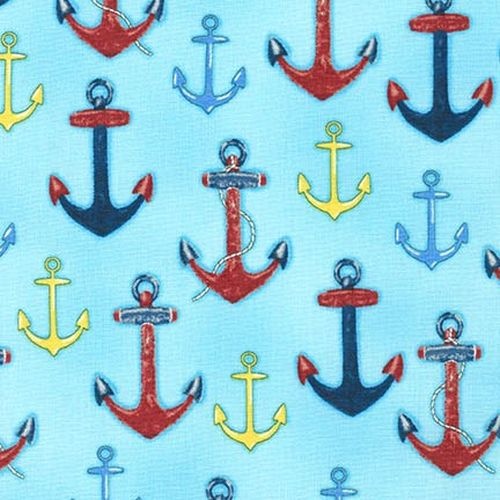 Nautical Anchors Blue