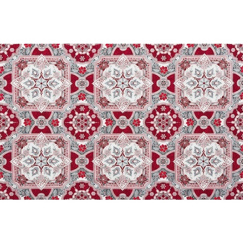 Holiday Flourish Poinsettia Metallic Panel
