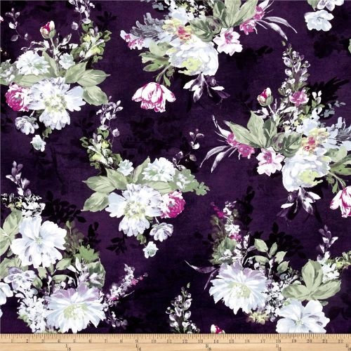 Serafina Floral Aubergine