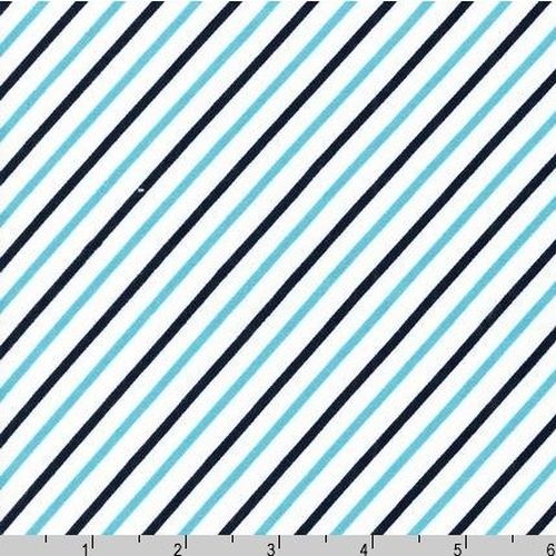 Stripes Blue Flannel