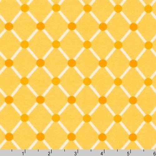 Diamonds Yellow Flannel