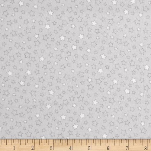Stars Flannel Grey