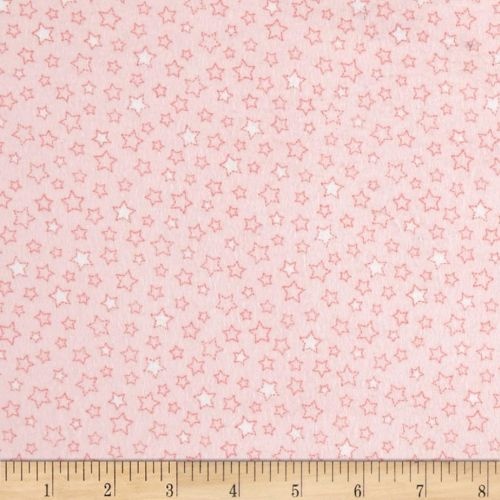 Stars Flannel Pink
