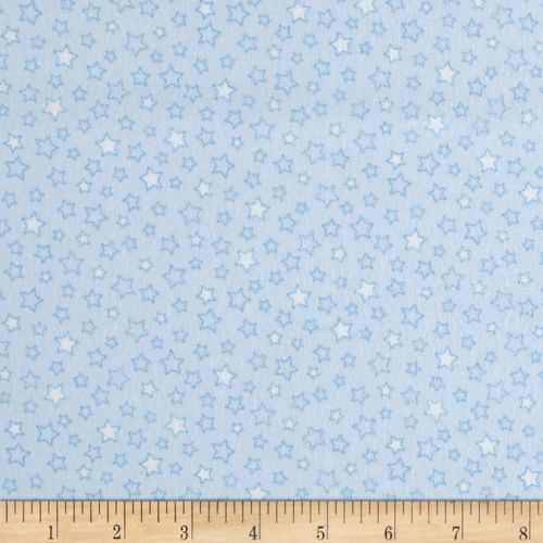 Stars Flannel Blue