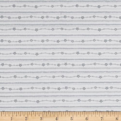 Stars Stripe Flannel Grey