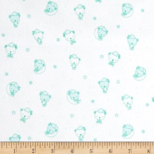Sleeping Bear Flannel Light Mint