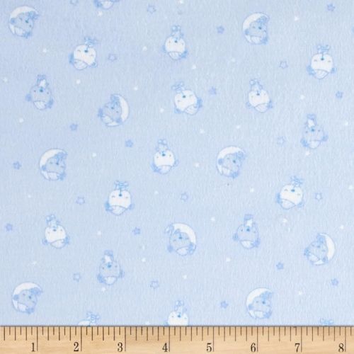 Sleeping Bear Flannel Blue