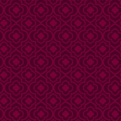 Quatrefoil Ruby Red