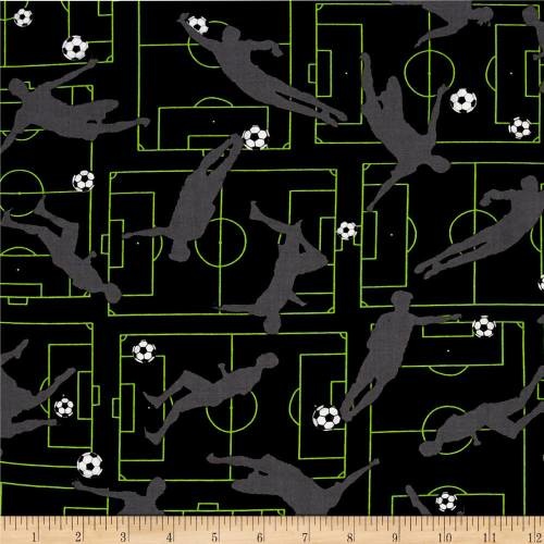 Soccer Players Black