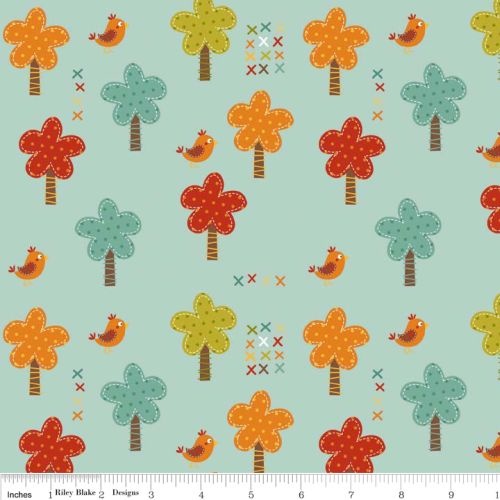 Trees Birds Blue