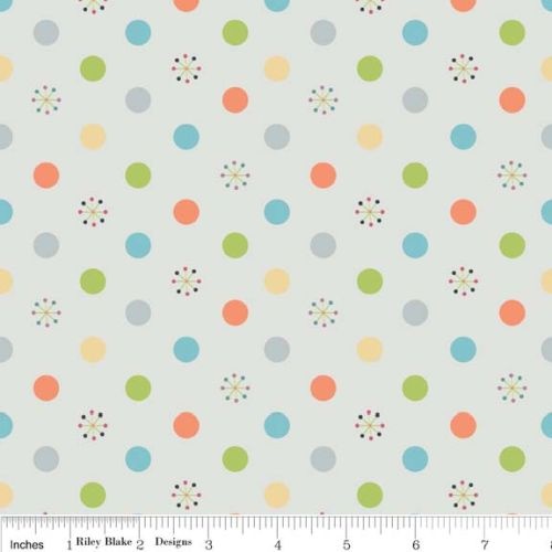Spots Flannel Grey