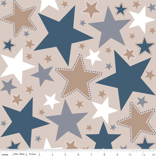 Stars Flannel Brown