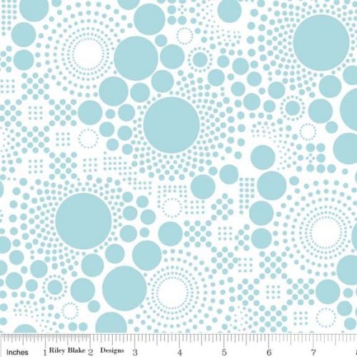 Pop Spots Flannel Blue
