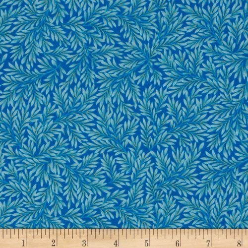Fern Leaf Bright Blue
