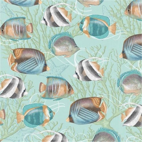 Seaside Fish Blue