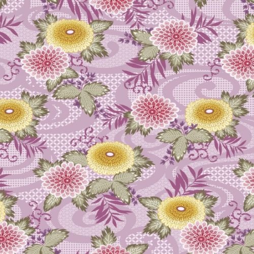 Oriental Floral Lavender