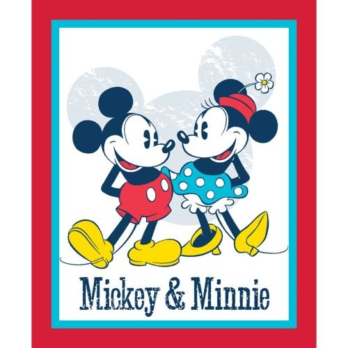 Licensed Mickey Minnie Vintage Panel