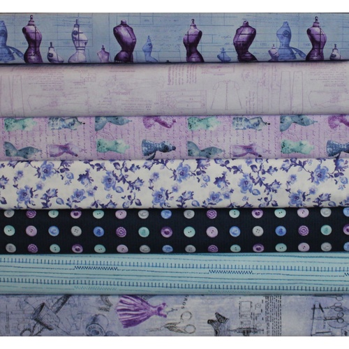 Oh Sew Beautiful Purple FQ Bundle