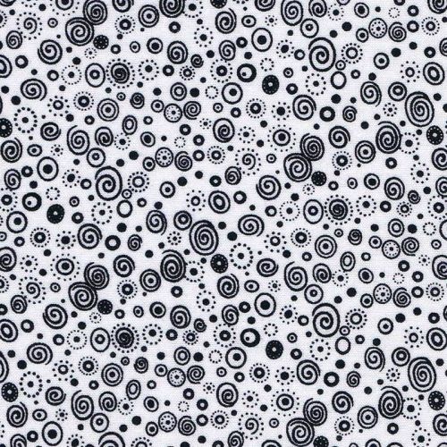 Ritz Scattered Swirls Black 10W